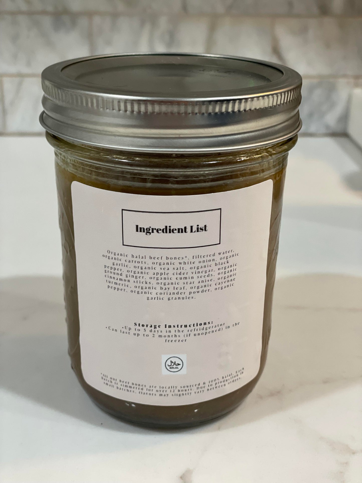 Roasted Beef Bone Broth (16 oz.)